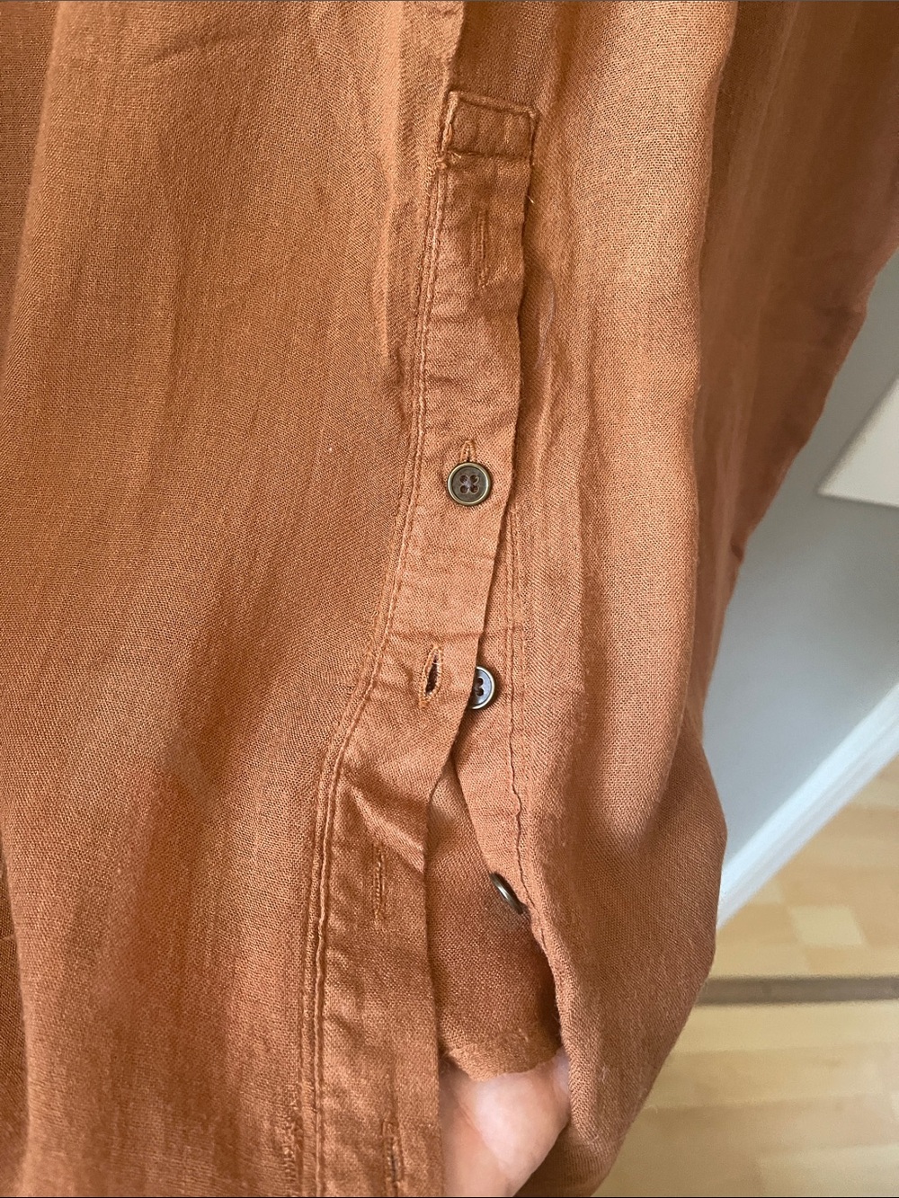 Free People Long Sleeve Shirt Dress softest fabric - Picture 7 of 10